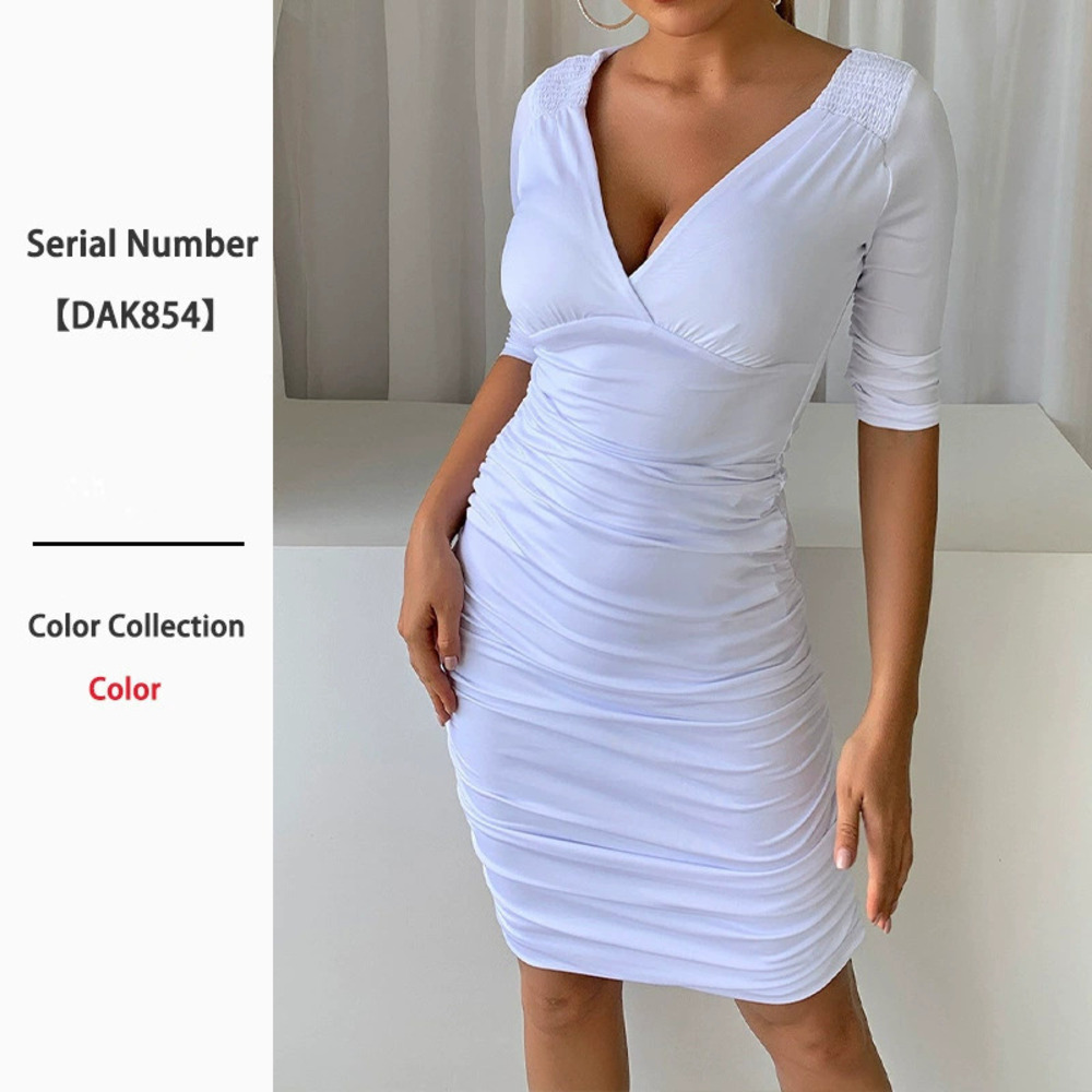 ZARA Women Sexy Slim Fit Bodycon Dress Spring Summer Chic Elegant Versatile